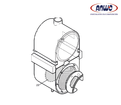 AISLANTE POSTERIOR CAMARA COMB. POWER HT